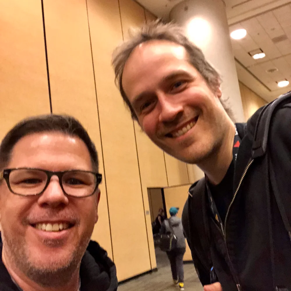 Tim Samoff and Jason Rohrer at GDC 2018